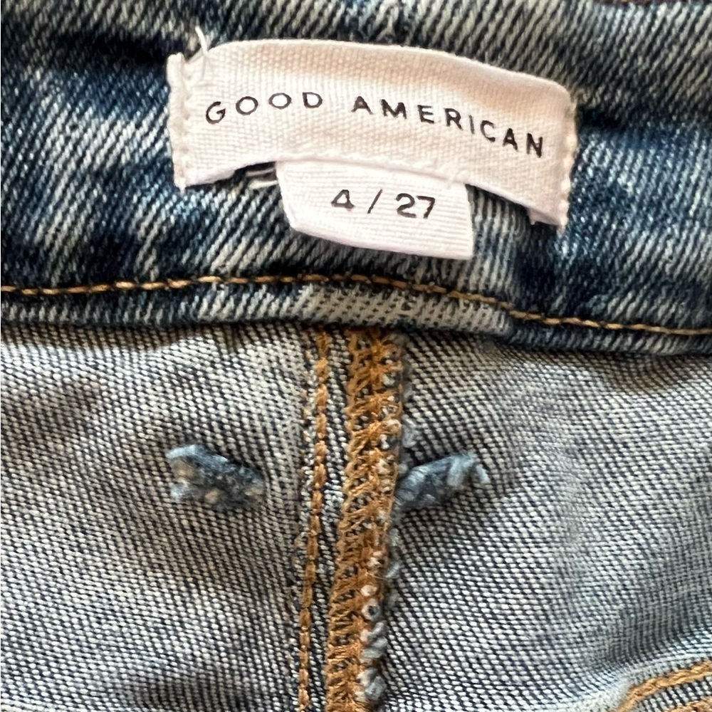 Good American Size 4/27 Distressed Jeans - Picture 3 of 11